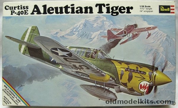 Revell 1/32 Curtiss P-40E Aleutian Tiger (Warhawk), H271-200 plastic model kit